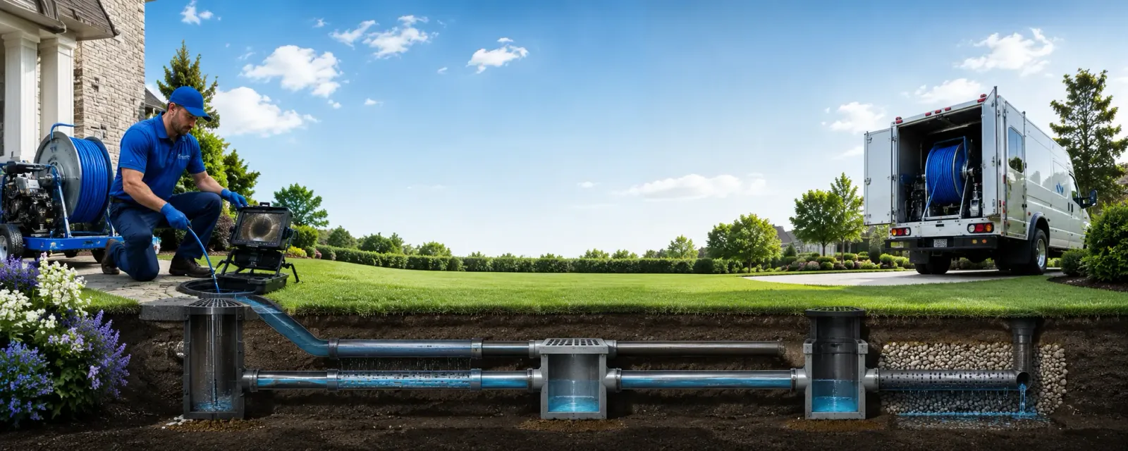 Outdoor drain cleaning information for Woodland Hills, CA